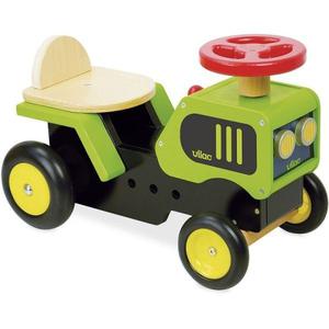Porteur Tracteur Vert en bois 4 roues Vilac - Jouets en bois