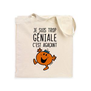 totebag je suis trop géniale c'est agaçant