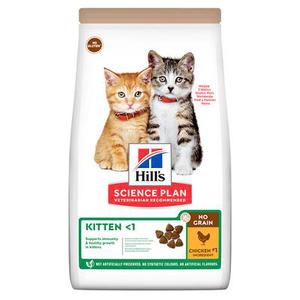 1,5kg Hill's Science Plan Kitten <1 No Grain, poulet - Croquettes pour chaton