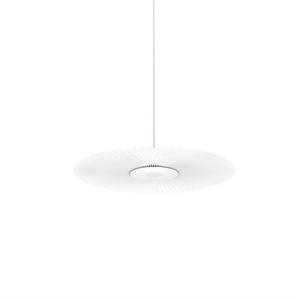CARMEN SMALL-Suspension LED Métal/Polyester Ø50cm Blanc