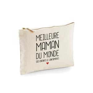 Trousse Meilleure Maman Du Monde (ses Enfants Le Confirment) - Naturel - Taille TU