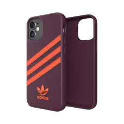 Adidas - Coque Semi-Rigide Samba - Couleur : Rouge - Modèle : iPhone 12 Mini