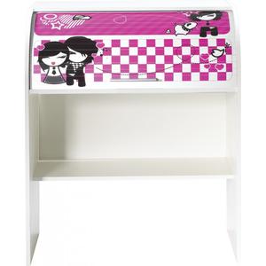 Bureau Enfant Blanc à Cylindre - Coloris - Poupée Kawaï 601