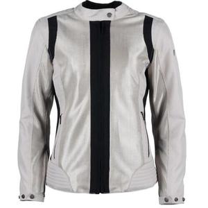 Helstons Lea Air Veste textile de moto pour dames, noir-argent, taille S pour Femmes