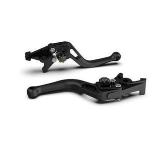Levier de frein LSL BOW R51, perle courte et noire dynamitée/anthracite, noir-gris