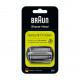 Tête de rasoir Braun 32B noire, Cassette, CombiPack pour rasoir électrique Braun Séries 3