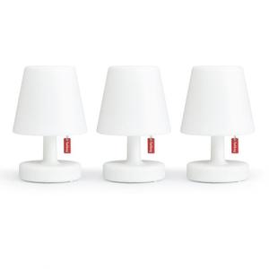 EDISON THE MINI-Lot de 3 Lampe à poser LED rechargeable H15cm Blanc