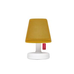 EDISON THE PETIT HOODIE-Lampe à poser LED avec Abat jour Polyester rechargeable H25cm Jaune