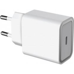 Force Power - Chargeur 1 Port USB-C - 25W - Couleur : Blanc