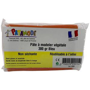 Pâte à modeler Orange Végétale non séchante 300g Patamode - Pâte à mo