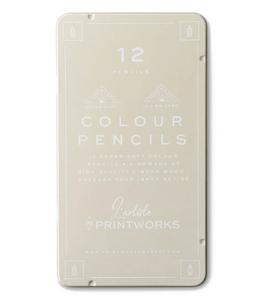 Printworks - 12 crayons de couleur classiques - Rose