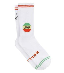 Bella Freud - Femme - Taille unique - Chaussettes Lion en coton - Blanc