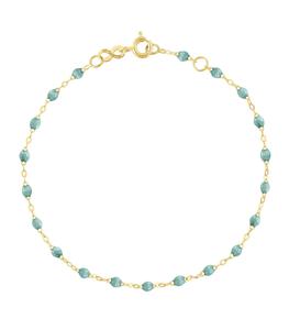 Gigi Clozeau - Femme - Bracelet Or Jaune et Perles de résine - Bleu