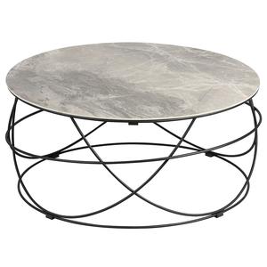 Cathleen - table basse ronde plateau céramique