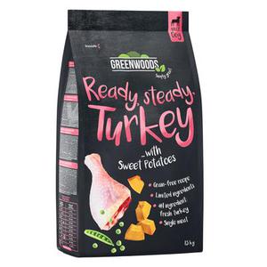 6kg Greenwoods dinde, patates douces, petits pois, potiron - Croquettes pour chien