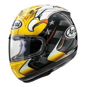 Casque intأ gral Arai RX-7V KR American Eagle jaune/noir/blanc brillan