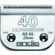 Lame N°40SS ANDIS inox chirurgicale, tête de coupe 0.25 mm, 64084 pour tondeuse chien veterinaire PRO AGC/AGR/BGC/MBG/SMC/ZRII