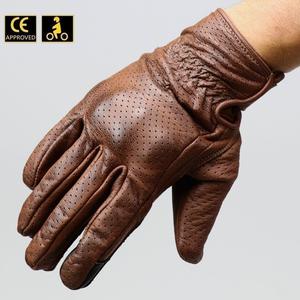 Gants street Ixon RS Nizo Air homologués CE moto marrons