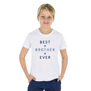 Tshirt Enfant Best Brother Ever 2 Mpt - Blanc - Taille 4 ans