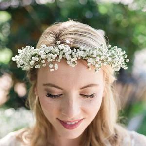 Couronne de Gypsophile Green Mariage - Le Jardin des Fleurs