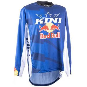 Kini Red Bull Division V 2.2 Maillot de motocross, blanc-bleu, taille XS