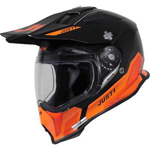 Just1 J14-F Elite Casque Motocross, noir-orange, taille XS