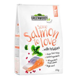 Greenwoods saumon, pommes de terre, épinards, canneberges pour chat 3 kg