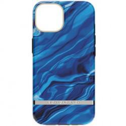 Richmond & Finch - Coque Rigide Blue Waves - Couleur : Bleu - Modèle : iPhone 14