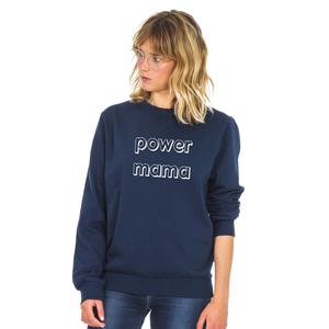Sweat Femme - Power Mama - Navy - Taille S
