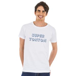 T-shirt Homme - Super Tonton 3 Waf - Blanc - Taille M