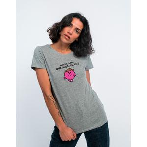 T-shirt Femme - Moins Sage Que Mon Image - Gris Chine - Taille S
