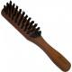 Brosse à barbe poil de sanglier, brosse barbe à manche en bois de poirier LORDSON