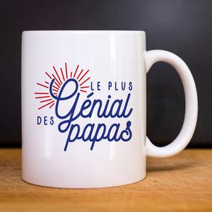 Mug Le Plus Génial Des Papas - Blanc - Taille TU