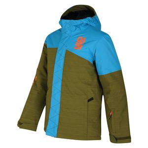 Veste de Ski Wiseguy Jacket - Cardamom Green Texture/ Fluro Blue