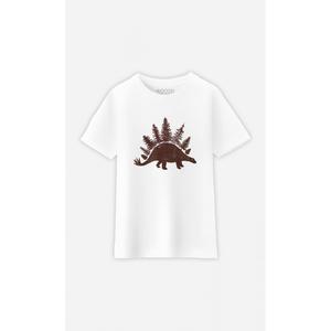Tshirt Enfant Stegoforest - Blanc - Taille 10 ans