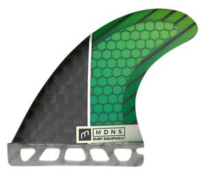 Dérives surf Thruster Pivot HoneyComb Carbon Vert Bleu