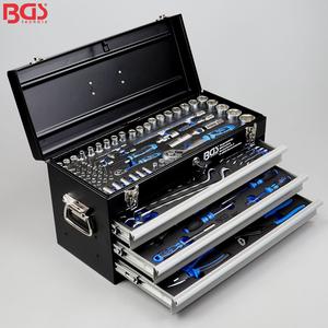Caisse à outils métallique 3 tiroirs avec 143 outils BGS