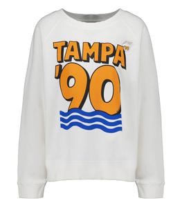 Newtone - Femme - 0 - Sweat-shirt Egger Tampa Dirty White - Blanc