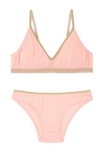 1 BRASSIERE + 1 CULOTTE - Rose Lurex