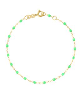 Gigi Clozeau - Femme - Bracelet Or Jaune et Perles de résine - Vert