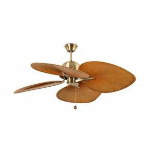 CUBA-Ventilateur de plafond 4 pâles Acier/ABS Ø132cm Doré