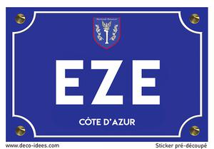 Sticker plaque de rue, EZE