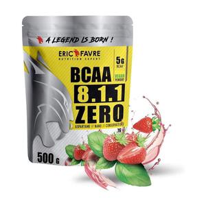 BCAA 8.1.1 ZERO Vegan 500gr Fraise Basilic - Eric Favre