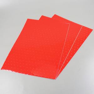 Stickers adhésifs vinyl Blackbird rouges perforés 47x33 cm (jeu de 3 planches)