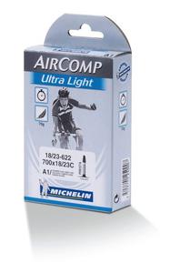 Chambre à air Michelin 700 x 18/23C A1 AirComp UltraLight Presta 52 mm