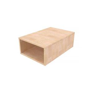 Cube de rangement bois 75x50 cm - Brut (sans vernis)