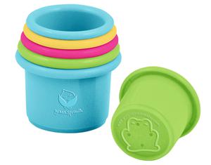 GREEN SPROUTS 6 Gobelets Empilables - Jeux de Bain - Dès 6 mois