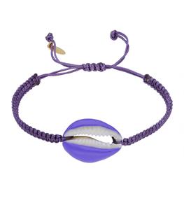 Maison Irem - Femme - Bracelet à coquillage Pino coloré - Violet