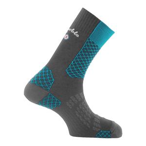 Chaussette de randonnée Double trek Mid - Noir Turquoise