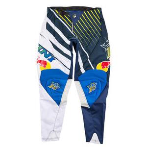 Kini Red Bull Vintage Pantalon motocross 2016, bleu-jaune, taille S